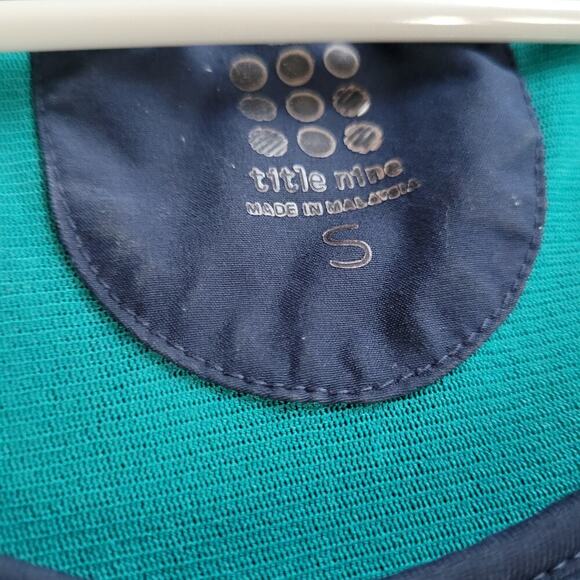 Title Nine Illusion Tank Dress S Nimblene Laser Cut Blue Trail Hiking Athletic - Picture 2 of 3